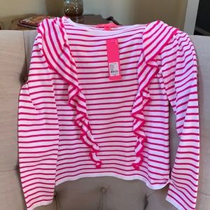 Lilly Pulitzer Pink & white stripe sweater 💝